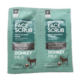 Gezichtsscrub Donkey milk 2 x 8 ml