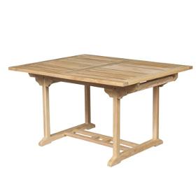 uitschuifbare tuintafel teak hout