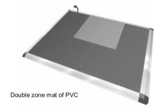 *Detectiemat, PVC mat met 2 individuele zones