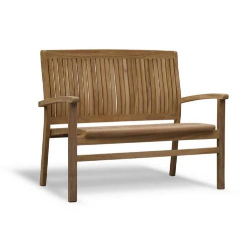 teak houten tuinbank 2 personen 120cm breed